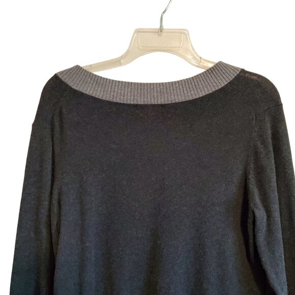 GAP Preppy Crossover Vee Colorblock Sweater Large - Picture 5 of 13
